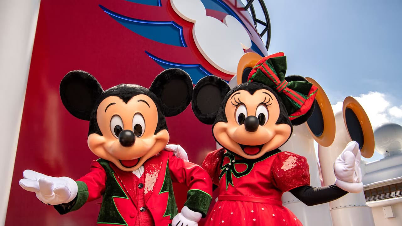 Mickey and Minnie are waiting welcome you aboard this festive season
