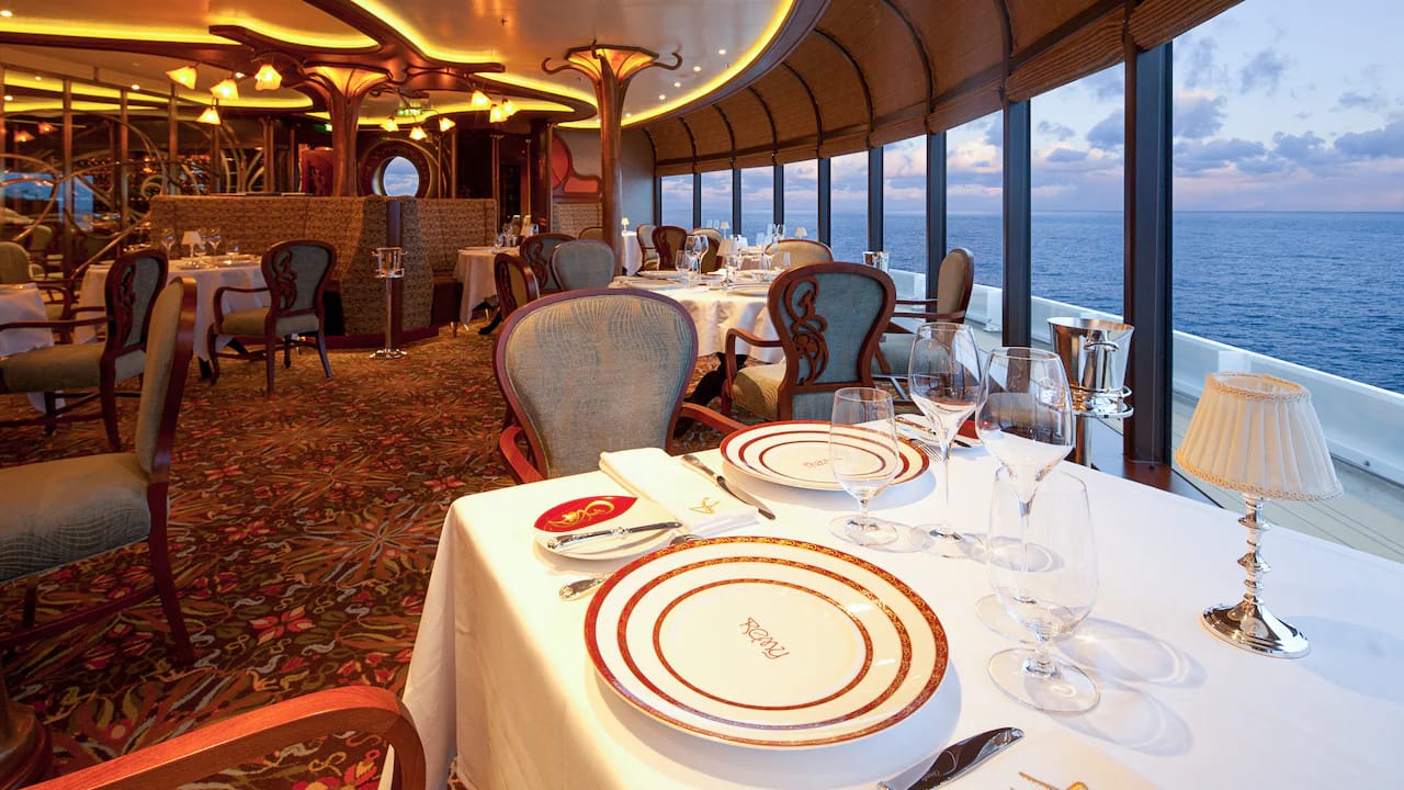 The adult only Remy restaurant is perfect for the ultimate date night