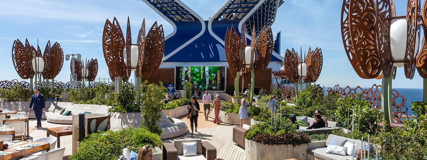 The Rooftop Garden designed by Tom Wright is the perfect space to relax together
