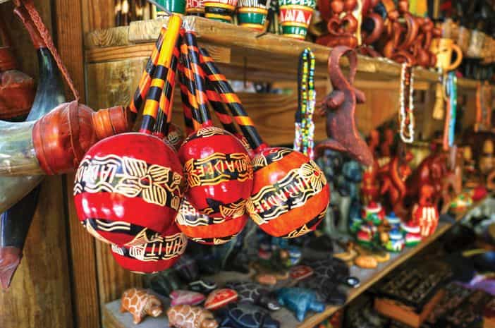 There's plenty of souvenirs to choose from on the island