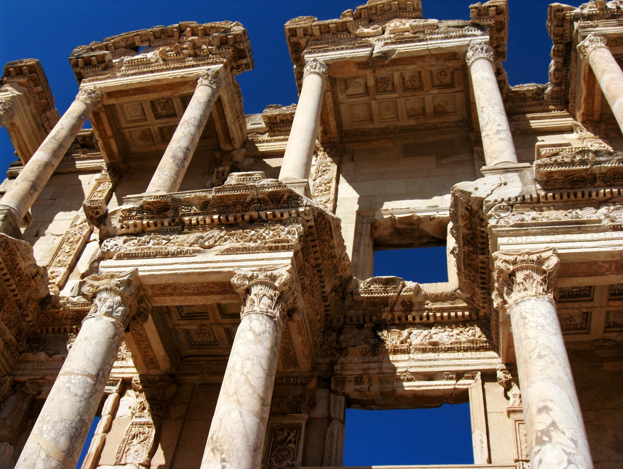 The Library of Celsus is one of the most impressive Roman buildings in the world