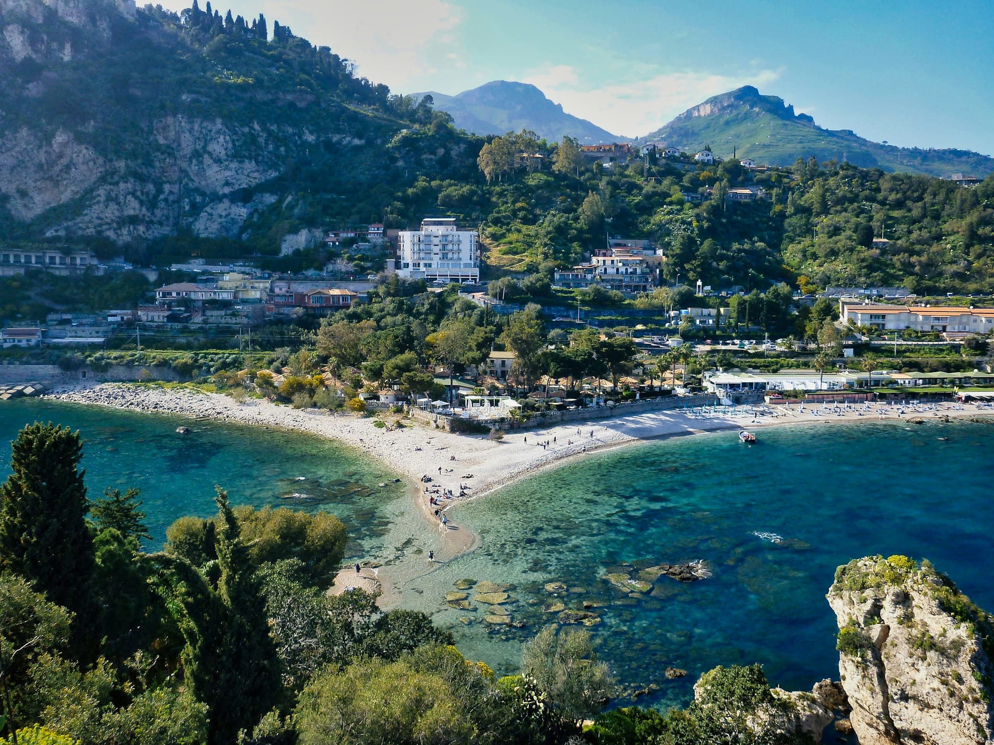 Head to Isola Bella at low tide in Taormina for a alternative view of the region