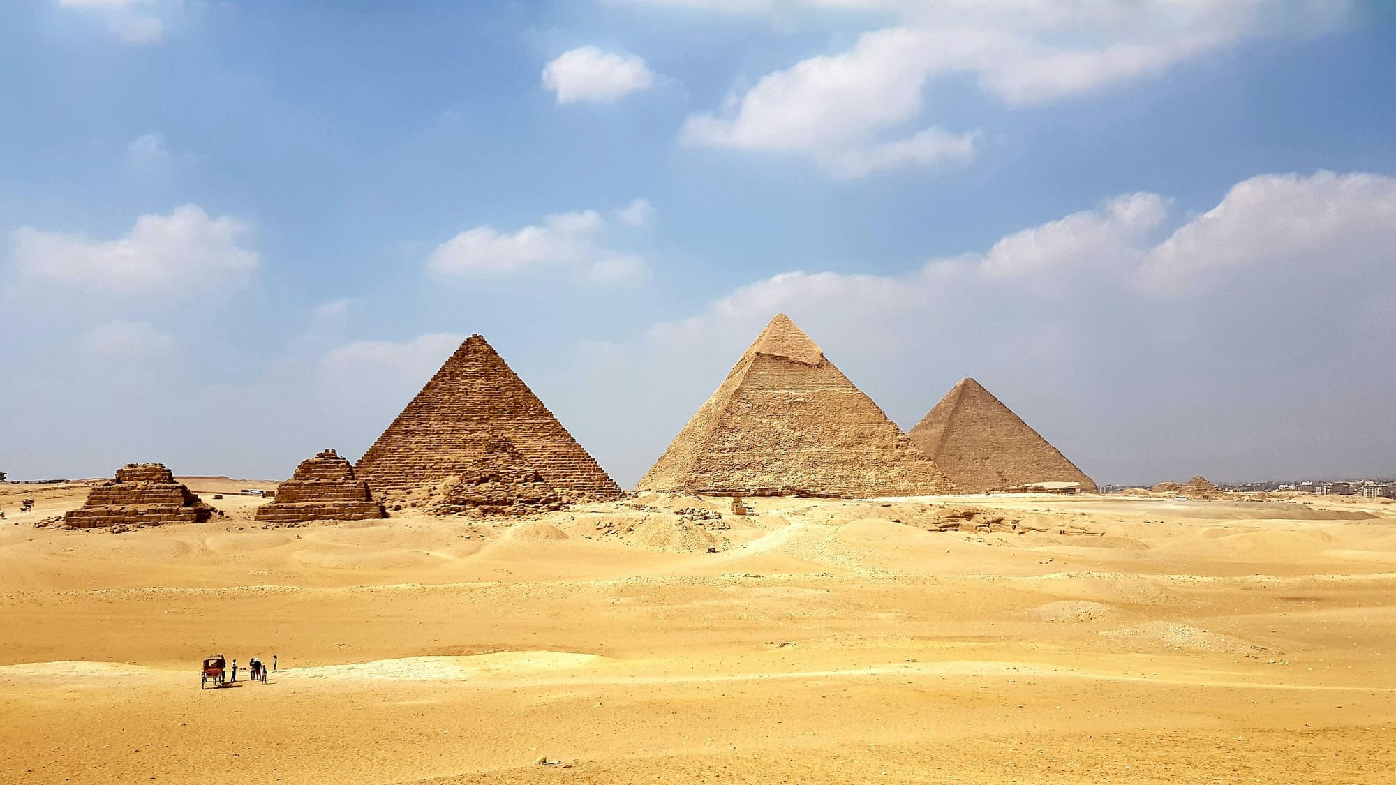 The Pyramids of Giza can be accessed from the port of Alexandria