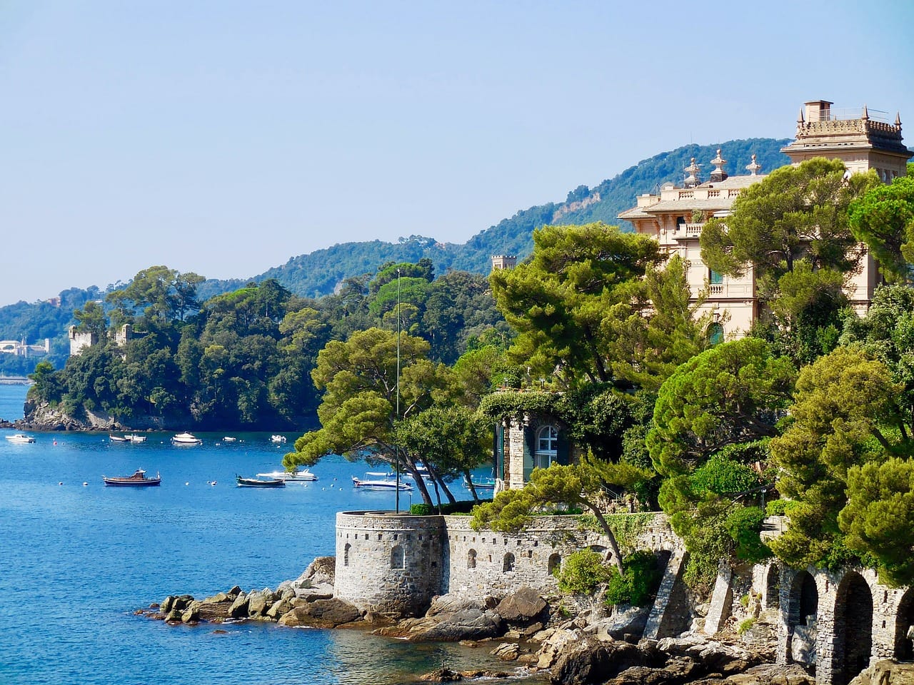 Santa Margherita is a much-loved swimming spot