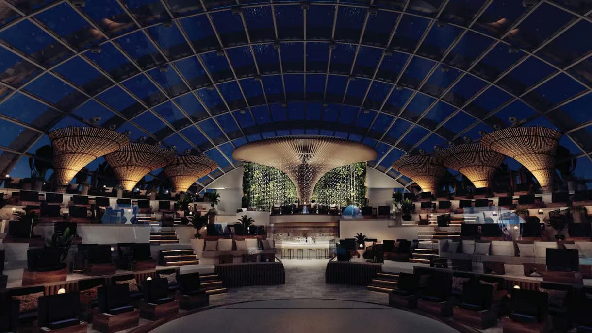 Enjoy a night's entertainment under the stars in The Dome