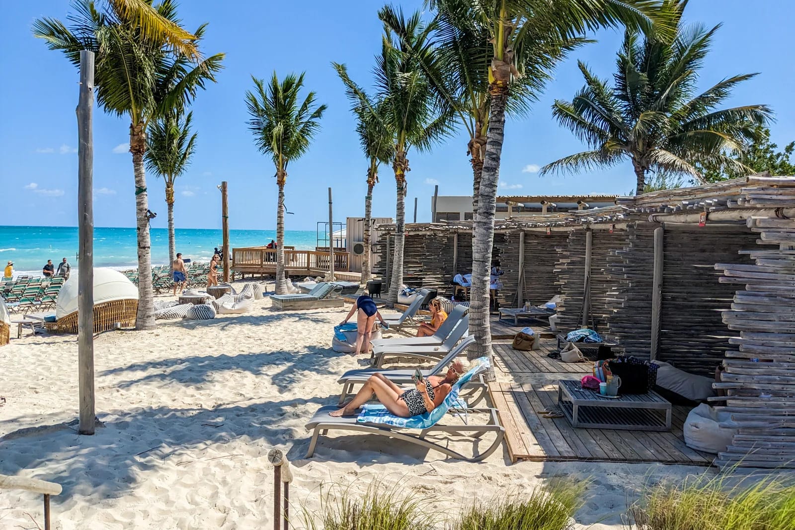 All cabanas on the island are the same size