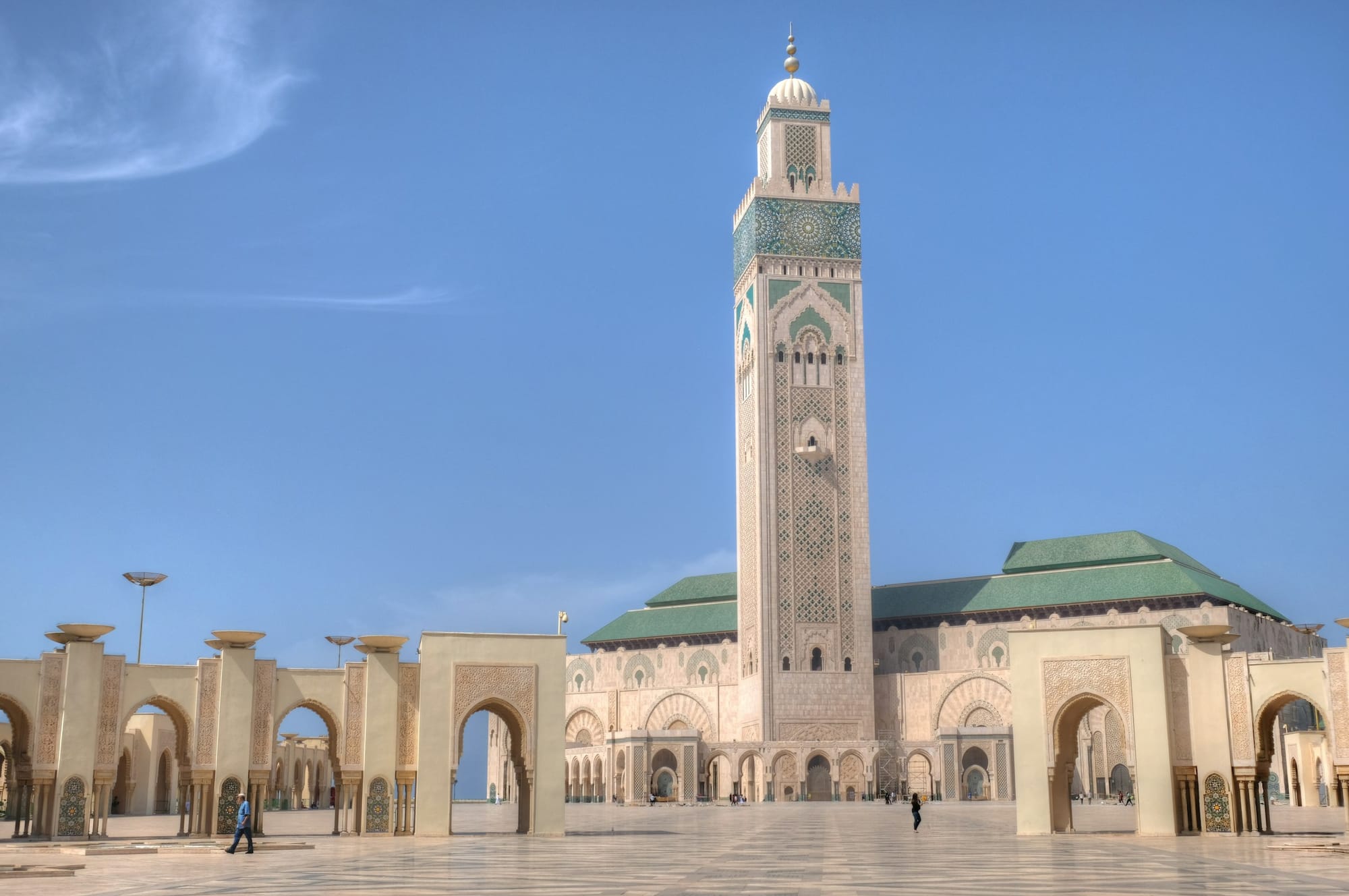 Visit the beautiful Hassan II mosque in Casablanca