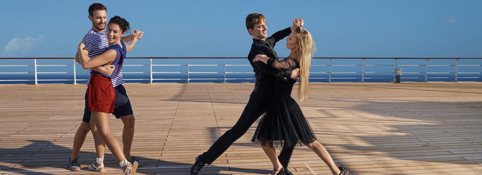 Enjoy a range of free dance classes onboard your Cunard ship on sailings over seven nights