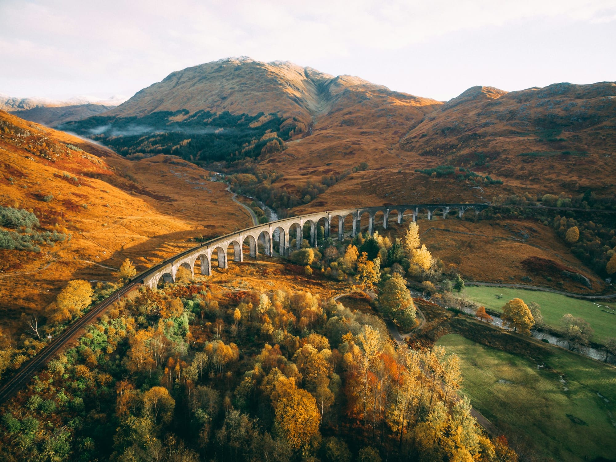 The Scottish scenery looks something out of a fairytale