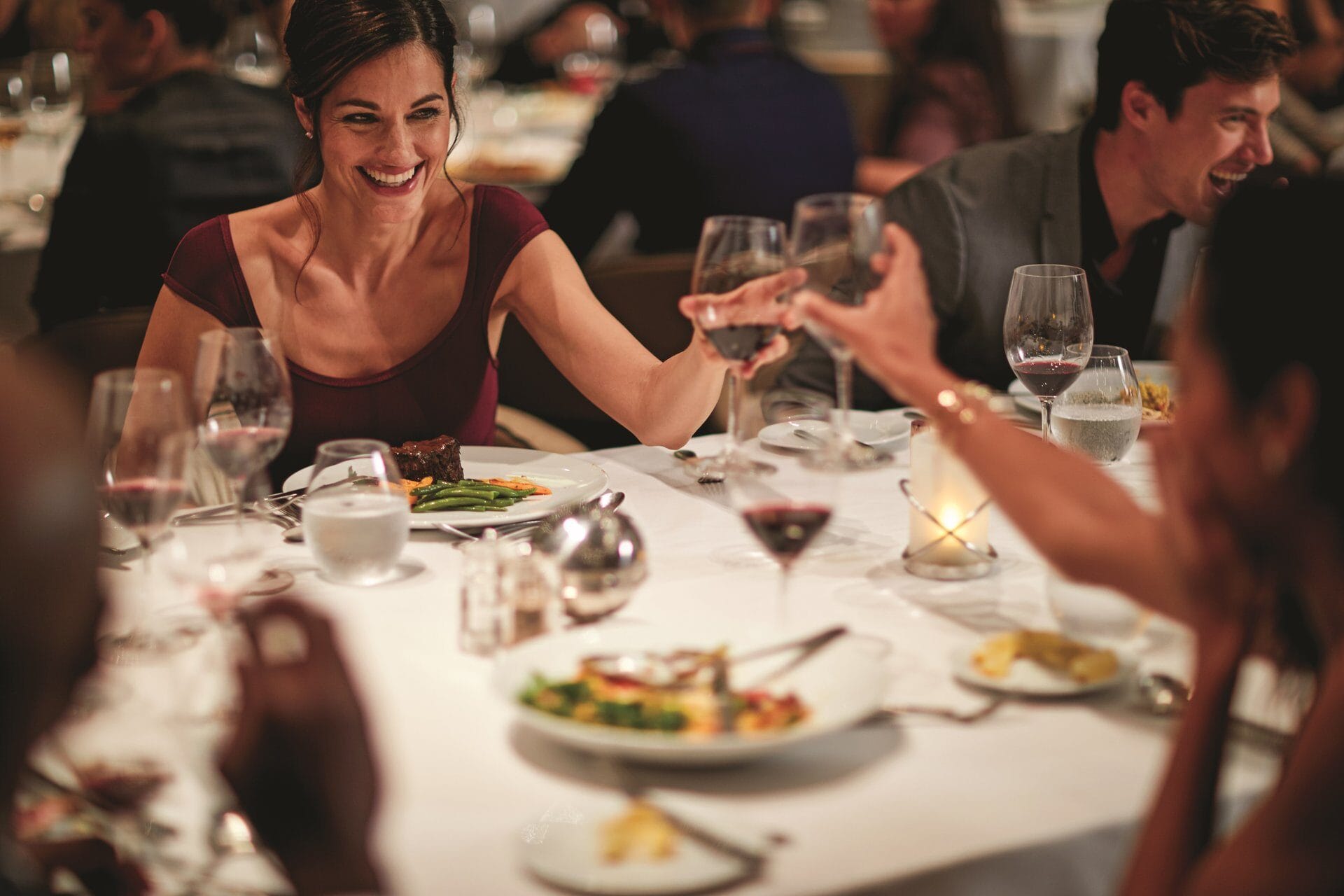 Relax in the Celebrity X dining rooms with clear menus and knowledgeable staff