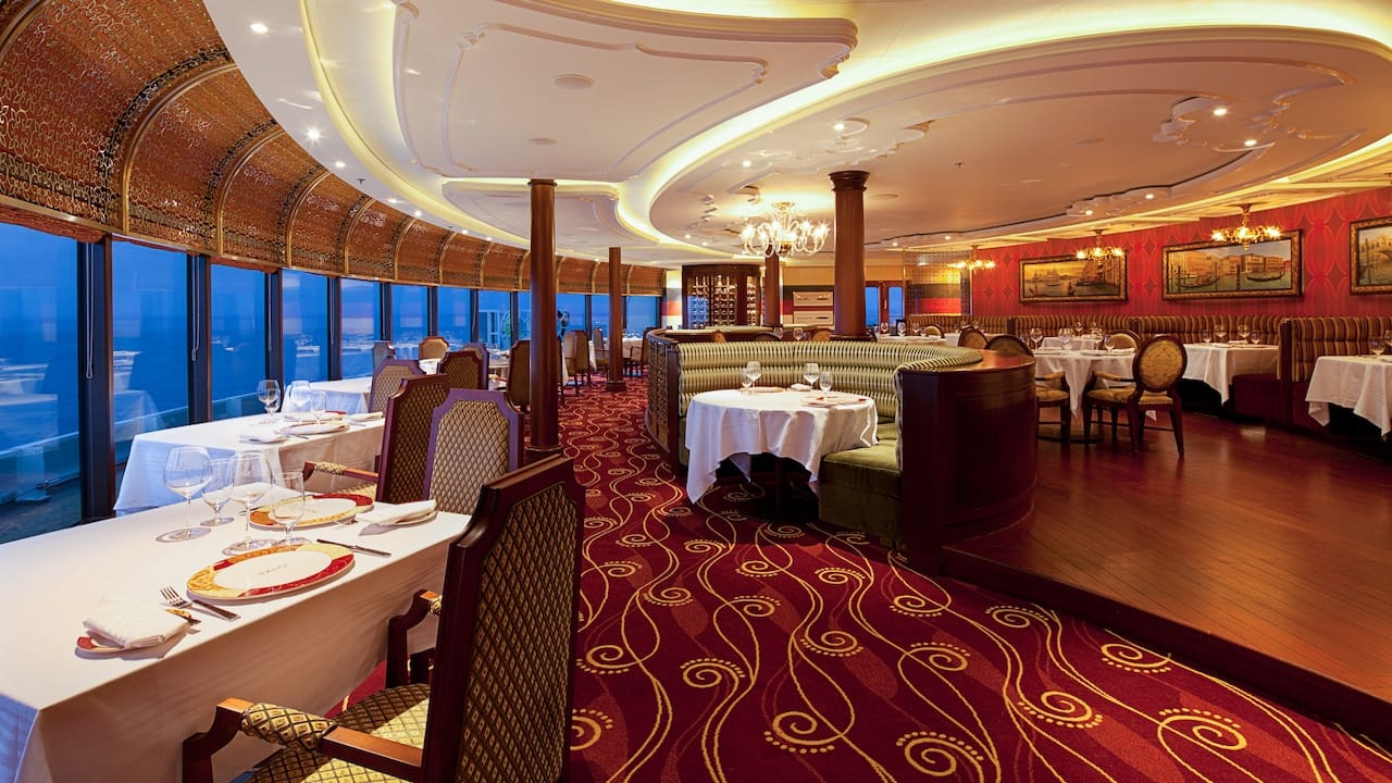 Speciality dining in Palo restaurant is highly recommended for gluten-free diners