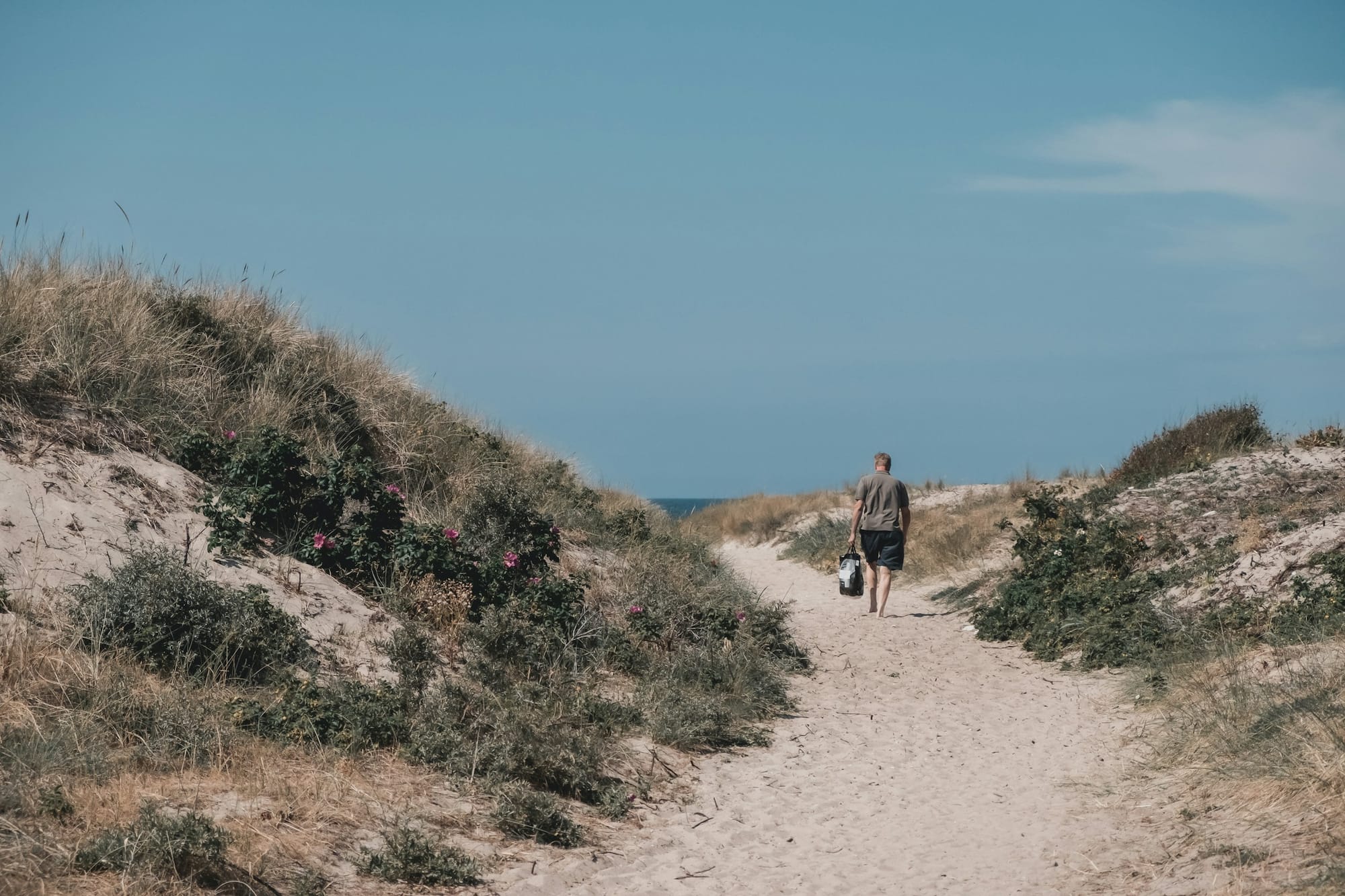 Explore the sand dunes on Bornholm island
