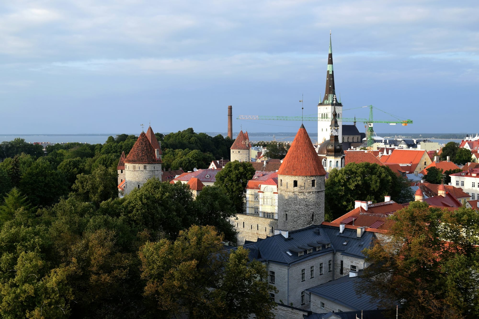 Toompea Castle guards the city of Tallinn