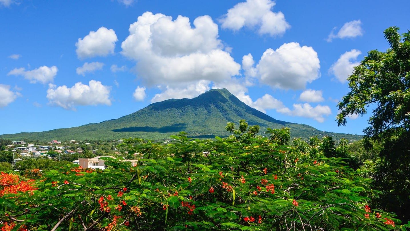 Head on the Heritage Trail to see the island's sights, including Mount Nevis