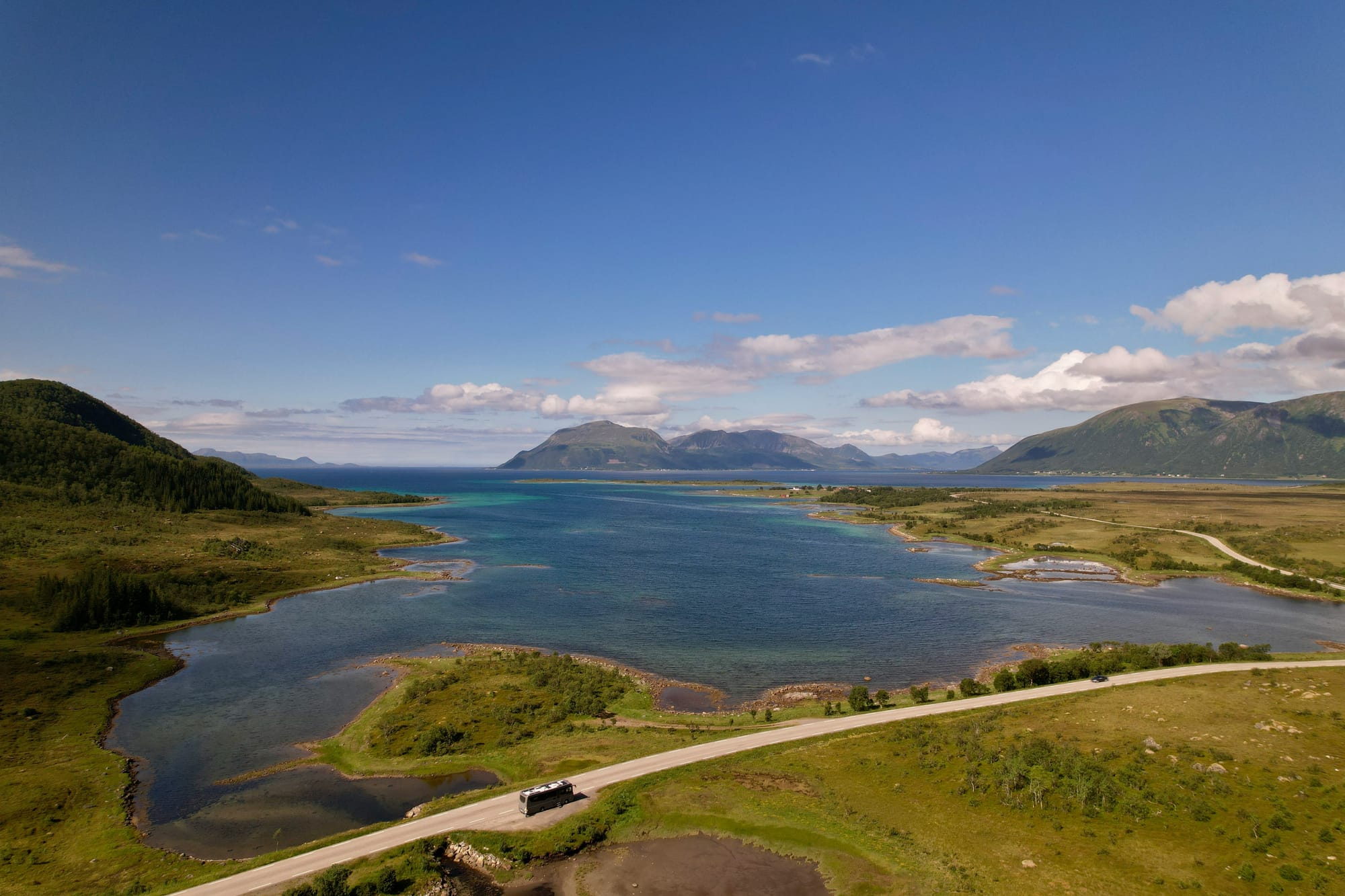 Explore the wilderness in the remote area of Sortland